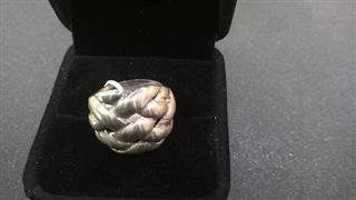 Lady's Silver Ring 925 Silver 6g Size:5.75